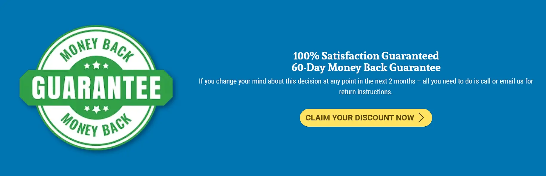 money back guarantee